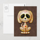 Brown Zombie Sugar Puppy Postkarte (Vorne/Hinten)