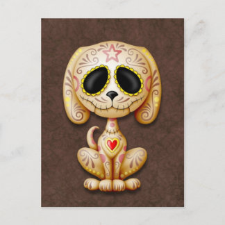 Brown Zombie Sugar Puppy Postkarte