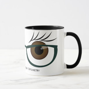 Brownaugen und -gläser tasse