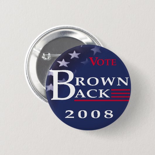 Brownback 2008 Knopf Button (Vorne & Hinten)