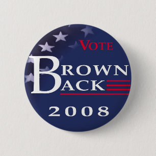 Brownback 2008 Knopf Button
