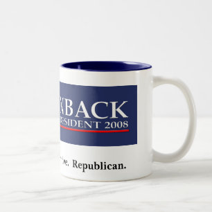 BROWNBACK FÜR PRÄSIDENT Kaffee Tasse