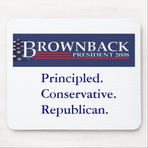 BROWNBACK FÜR PRÄSIDENTEN Mousepad