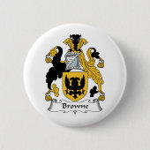 Browne Familienwappen Button (Vorderseite)