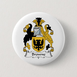 Browne Familienwappen Button