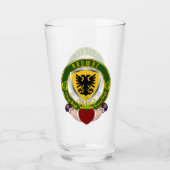 Browne Irish Shield & Claddagh Pint Glas (Vorderseite)