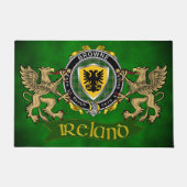 Browne Irish Shield & Griffin Fußmatte (Vorderseite)