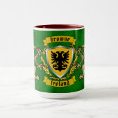 Browne Irish Shield & Griffins Personalisiert Tasse (Zentrum)