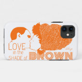 BROWNE LIEBE IN ORANGE Case-Mate iPhone HÜLLE (Rückseite (Horizontal))