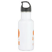 BROWNE LIEBE IN ORANGE EDELSTAHLFLASCHE (Rückseite)