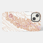 Brownell Orienteering Map iPhone Hülle (Rückseite (Horizontal))
