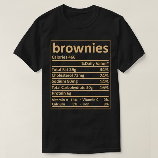 Brownes Nutrition Erntedank Kostüme Food Fakten T-Shirt (Design vorne)