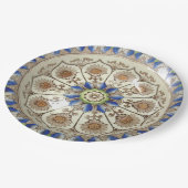 Brownfield Zypern vielfarbiges 19C 9" Pappteller (Schrägansicht)