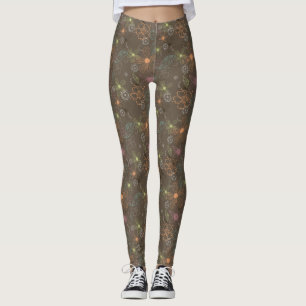 Brownflüchtige BlumenLeggings Leggings