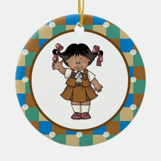 Brownie3 Keramik Ornament (Vorne)