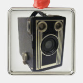 Brownie Antique Camera Metal Ornament (Vorne)