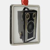 Brownie Antique Camera Silbernes Ornament (Rechts)
