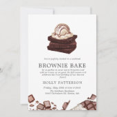 Brownie Bake | Geeignete Ansammlung Einladung (Vorderseite)