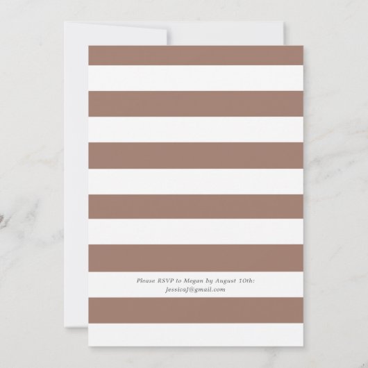 Brownie Bake | Geeignete Ansammlung Einladung (Rückseite)