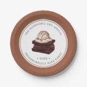 Brownie Bake | Tafelpapier aus gegossenem Party Pappteller (Vorderseite)