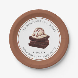 Brownie Bake Tafelpapier aus gegossenem Party Pappteller