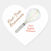 Brownie baking labels / Nut free brownies