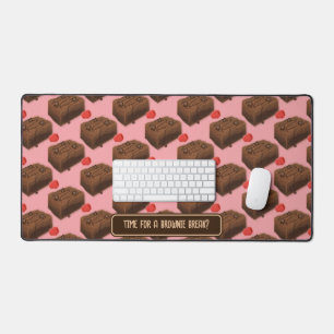 Brownie Break? Funny Coffee Break Leckerei - Custo Schreibtischunterlage
