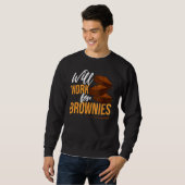 Brownie Cookie Rezept Bars Mix Keto Sweatshirt (Vorne ganz)