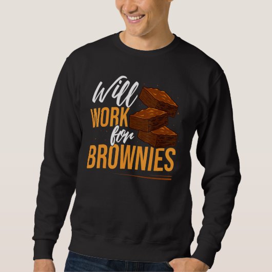 Brownie Cookie Rezept Bars Mix Keto Sweatshirt (Vorderseite)