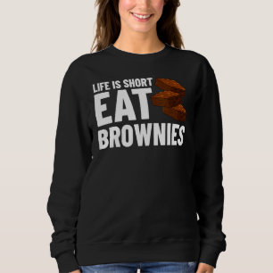 Brownie Cookie Rezept Bars Mix Keto Sweatshirt