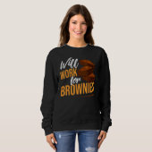 Brownie Cookie Rezept Bars Mix Keto Sweatshirt (Vorne ganz)