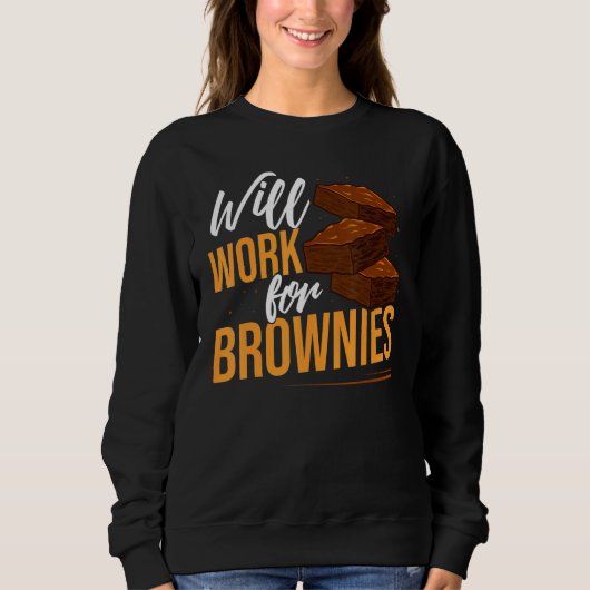 Brownie Cookie Rezept Bars Mix Keto Sweatshirt (Vorderseite)