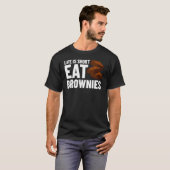 Brownie Cookie Rezept Bars Mix Keto T-Shirt (Vorne ganz)
