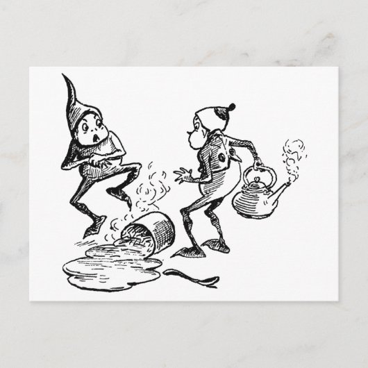 Brownie Cradling Hurt Hand Postkarte (Vorderseite)