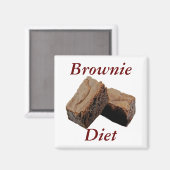 Brownie-Diät-Magnet Magnet (Vorderseite/Rückseite)