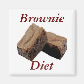 Brownie-Diät-Magnet Magnet (Vorne)
