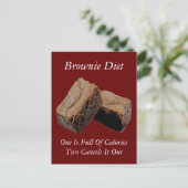 Brownie Diet Card Postkarte (Stehend Vorderseite)