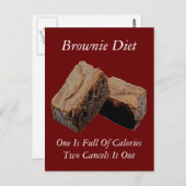 Brownie Diet Card Postkarte (Vorne/Hinten)