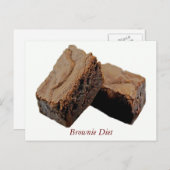 Brownie Diet Postkarte (Vorne/Hinten)