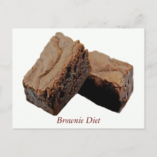 Brownie Diet Postkarte (Vorderseite)
