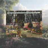 Brownie Gardens Wormsloe Savannah GA retro Postkarte