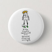 Brownie gewinnt Krone Button (Vorderseite)