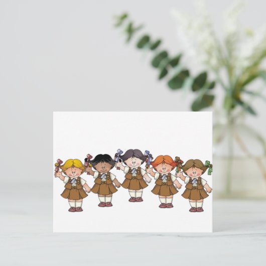 Brownie Group Postkarte (Stehend Vorderseite)