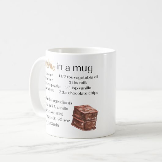 Brownie in einer Tasse (Vorderseite Links)