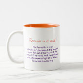 Brownie in einer Tasse Rezept personalisierte Mug (Links)