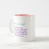 Brownie in einer Tasse Rezept personalisierte Mug (Vorderseite Links)