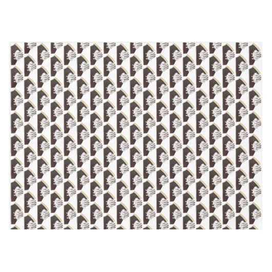 Brownie Pie a la Mode Ice Tischdecke (Vorderseite (Horizontal))