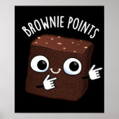 Brownie Points Funny Snack Pub Dark BG Poster (Vorne)