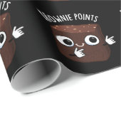 Brownie Points Funny Snack Pun Dark BG Geschenkpapier (Rolleneckpunkt)