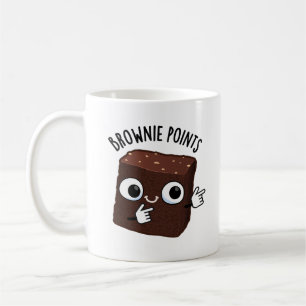 Brownie-Punkte Lustiger Snack-Wortwitz Kaffeetasse
